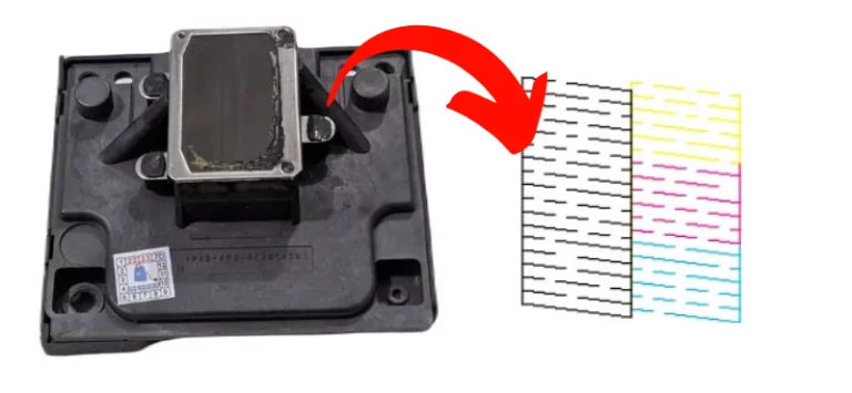 cabeças de impressão entupidas